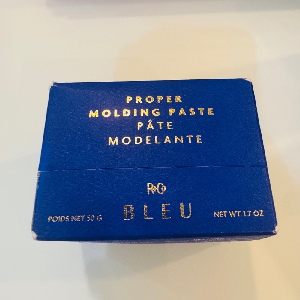 R+Co Bleu Molding Paste in Blue Box